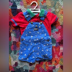 Vintage New OshKosh B'gosh Overall Set